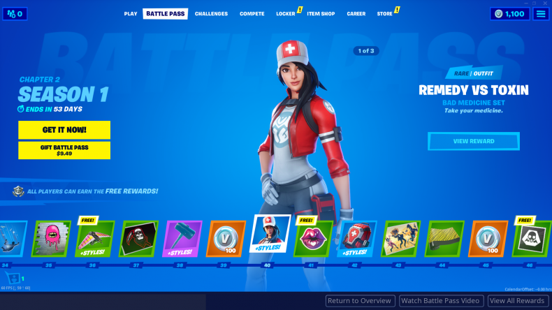 Fortnite Chapter 2 Season 1 Battle Pass Skins Every Unlockable Outfit To Tier 100