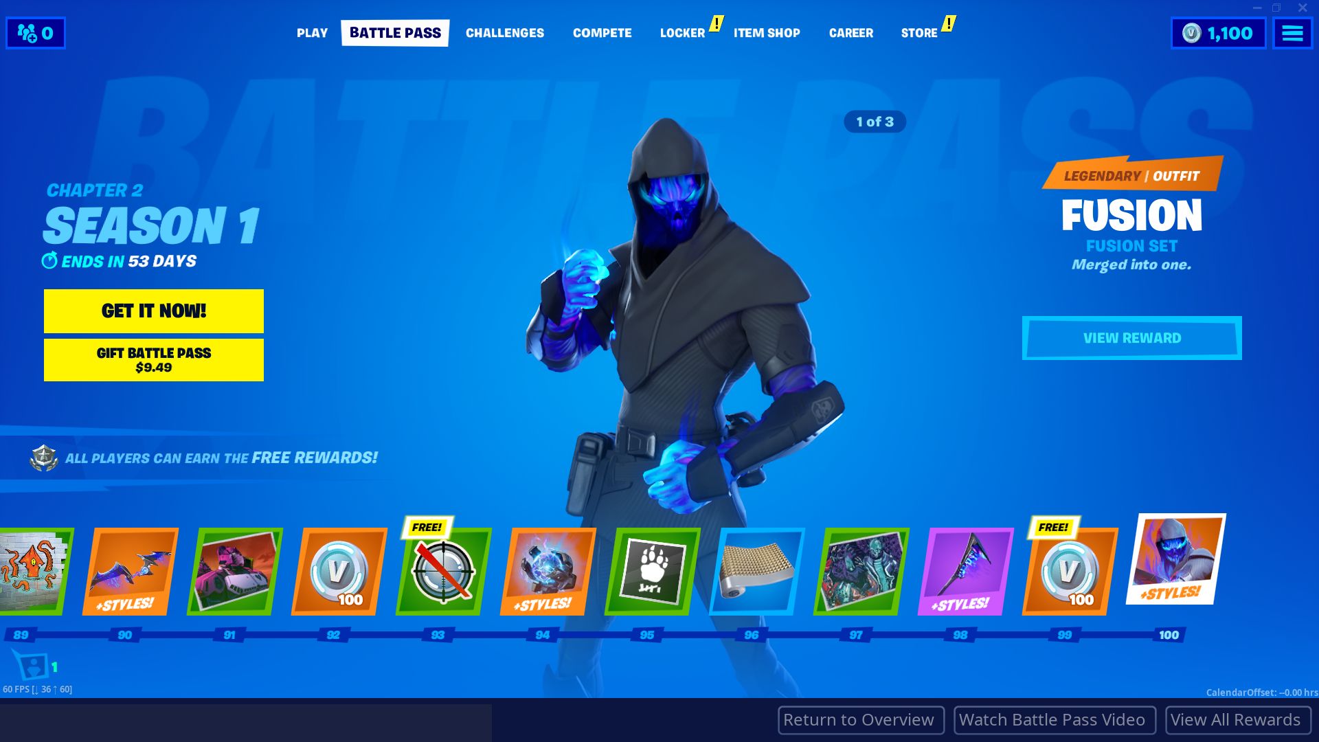 Fortnite Season 1 Battle Pass Tier 100