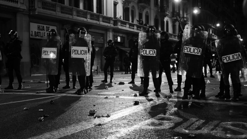 riot police, Catalonia