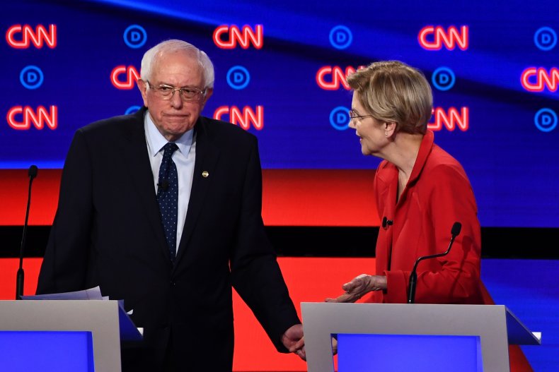 Bernie Sanders Elizabeth Warren Stand