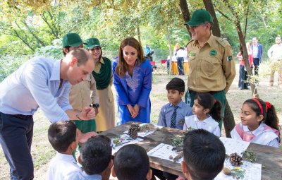 William and Kate in the Margalla Hills