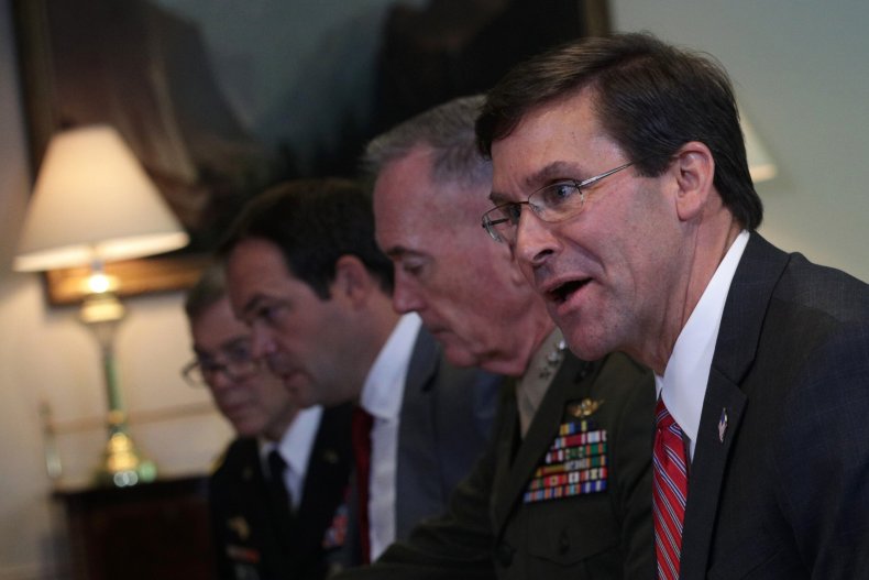 mark esper pentagon saudi arabia