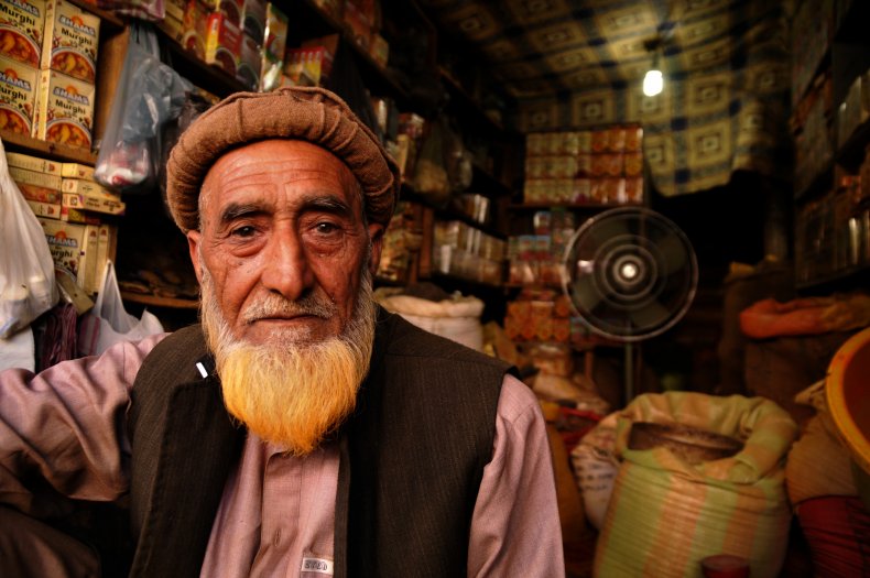 A local spice man in Pakistan.