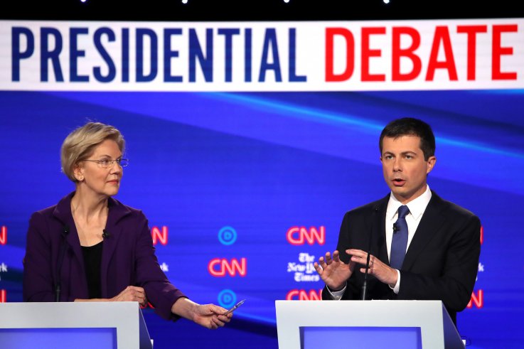 Democratic Presidential Candidates Participate In Fourth Debate In Ohio Democratic Presidential Candidates Participate In Fourth Debate In Ohio