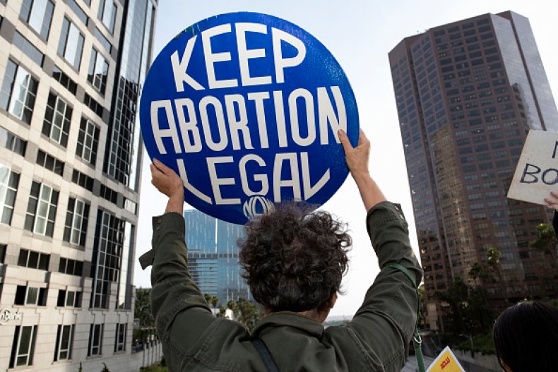 abortion rights protest LA california