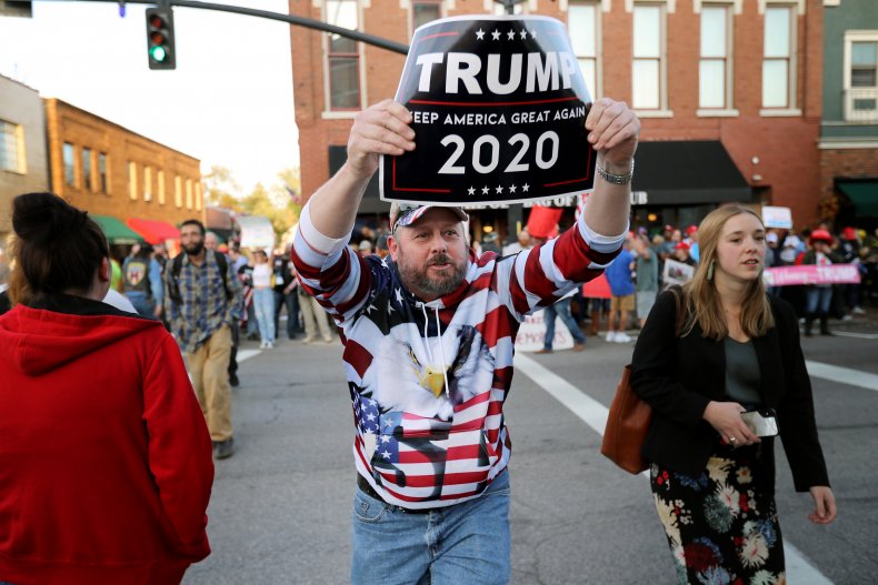 Trump Supporter Taunts Warren Supporter