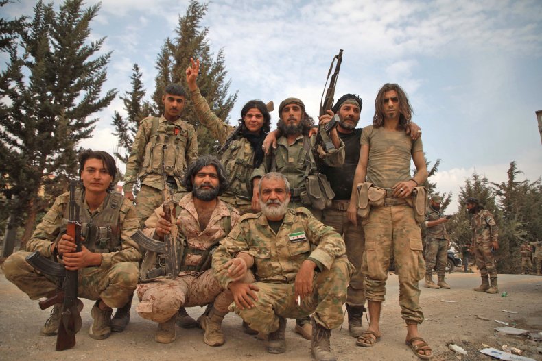 north syria rebels turkey attack kurds