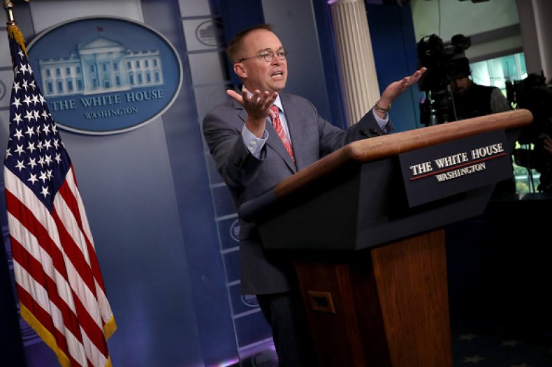 mick mulvaney white house press briefing