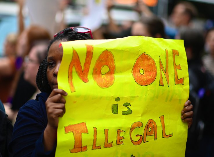 Immigration protest Immigration protest