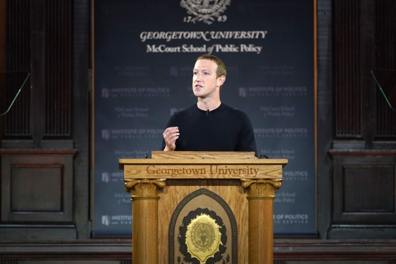 Zuckerberg Gives a Speech at Georgetown