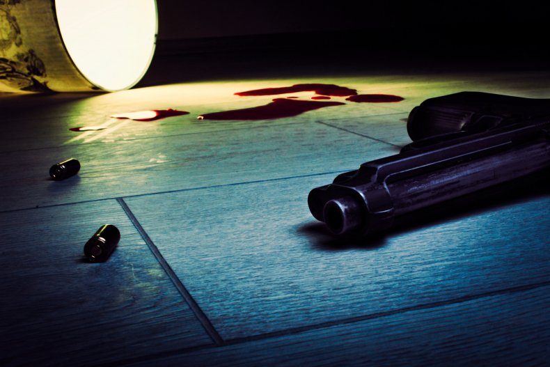 gun, blood and bullets