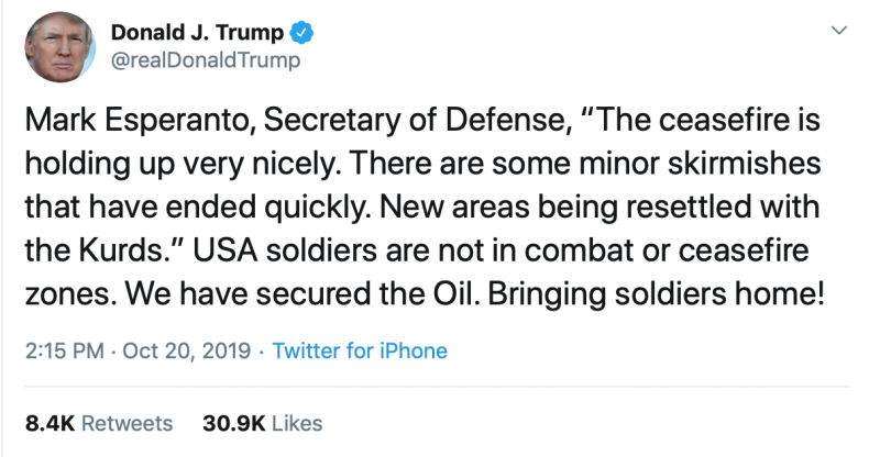 Trump tweet
