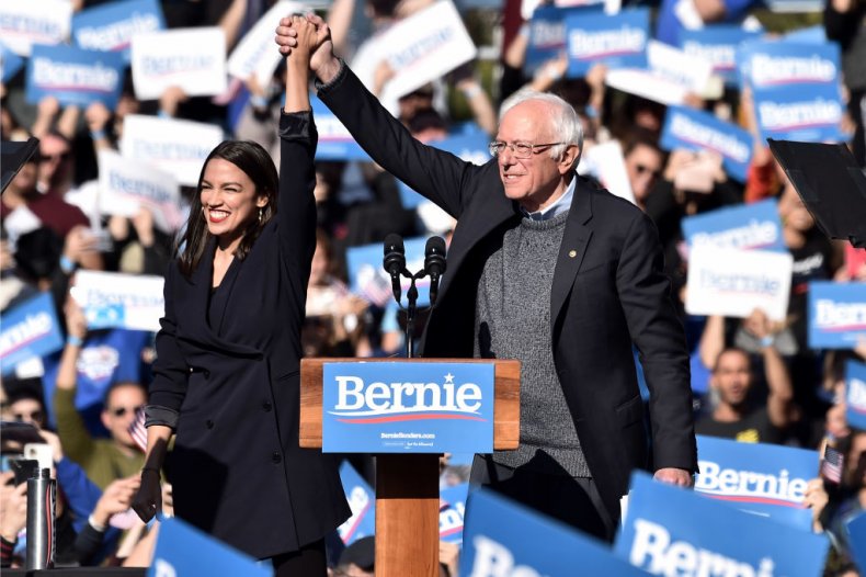 Alexandria Ocasio-Cortez Endorses Bernie Sanders Rally