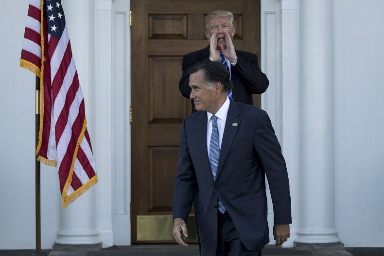 republicans defend trump blasts romney