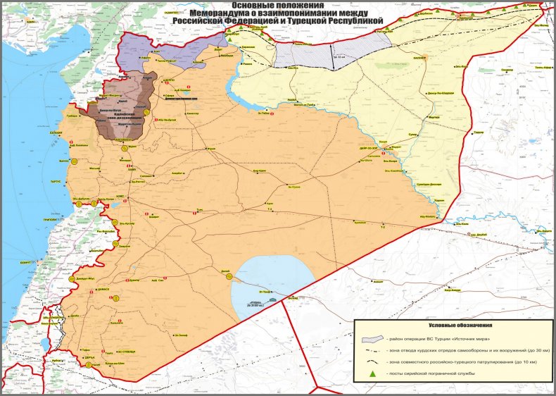Russia Shows Off New Syria Map Sends Troops To Border After