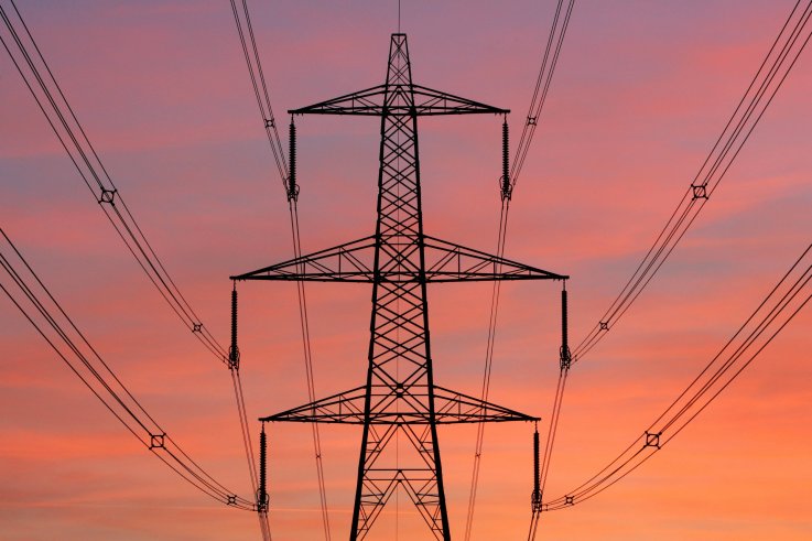 power lines transmission tower power lines transmission tower