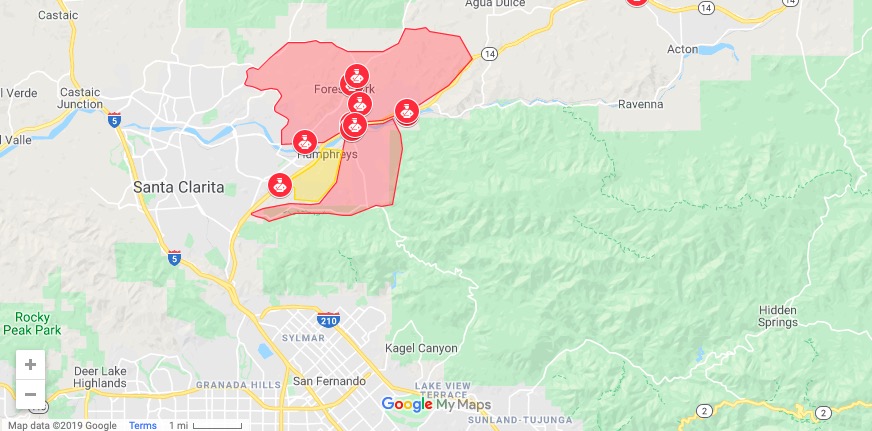 Live Fire Map Santa Rosa