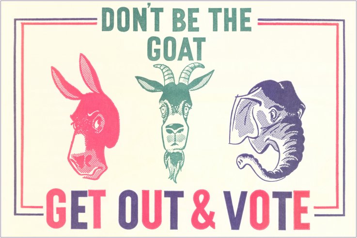 Vintage political poster Vintage political poster