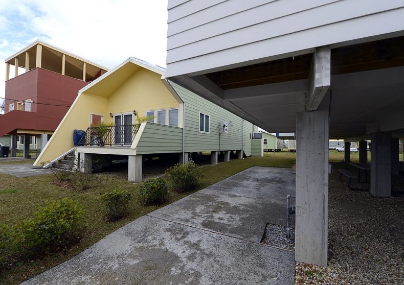 Modular houses built by Make It Right