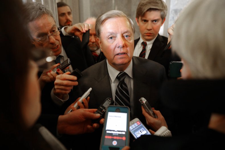 fake Lindsey Graham Facebook ad Green NewDeal