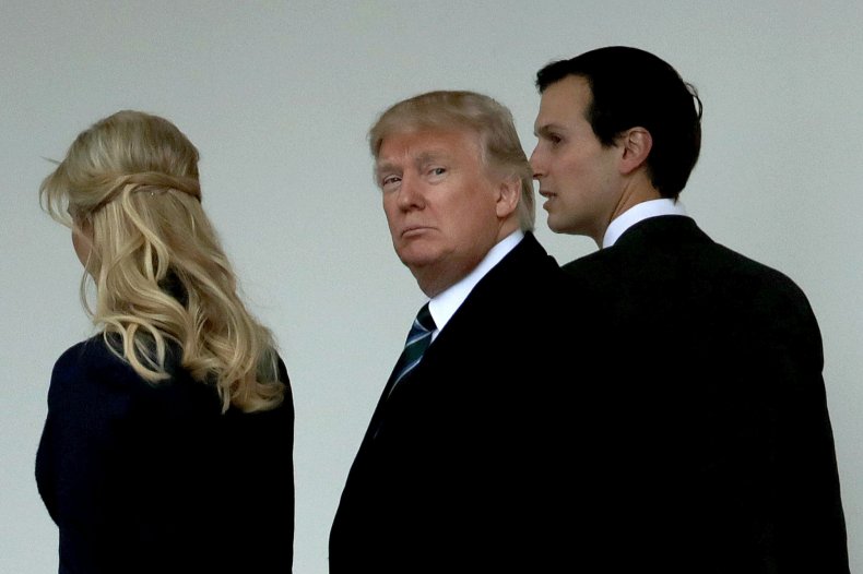 Pres. trump, ivanka and jared