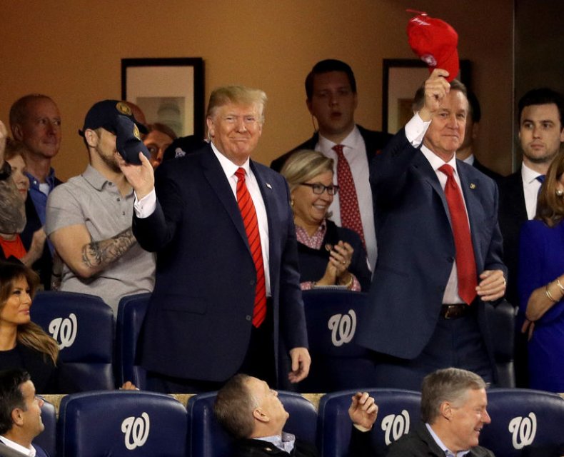 Donald Trump at Washington Nationals game Donald Trump at Washington Nationals game