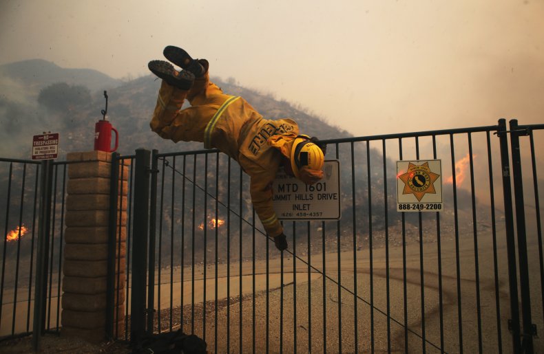 tick fire canyon county california wildfire