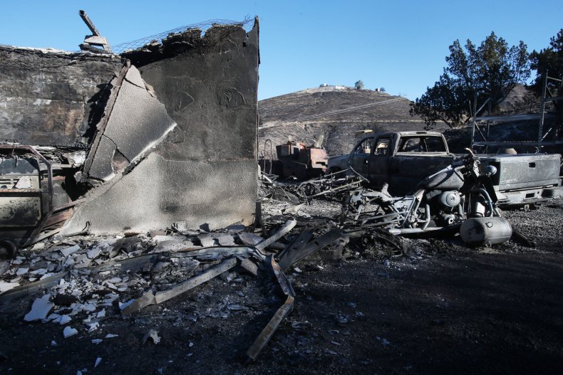 tick fire photo california