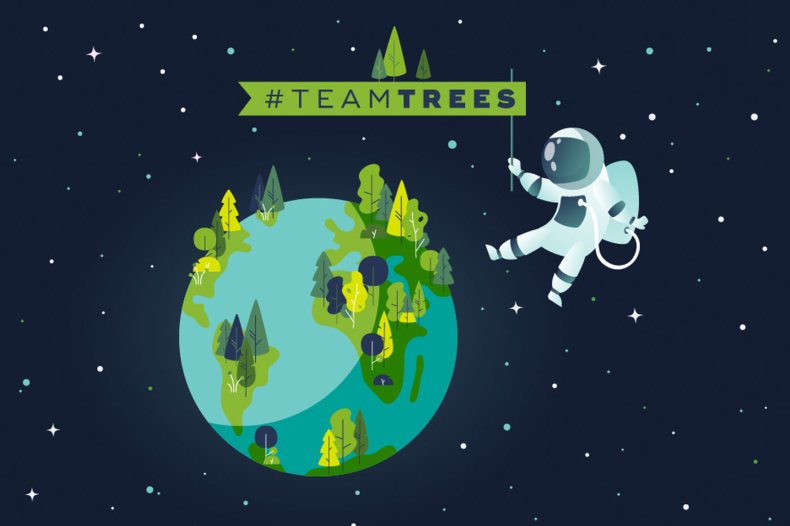 team trees mr beast plant arbor day