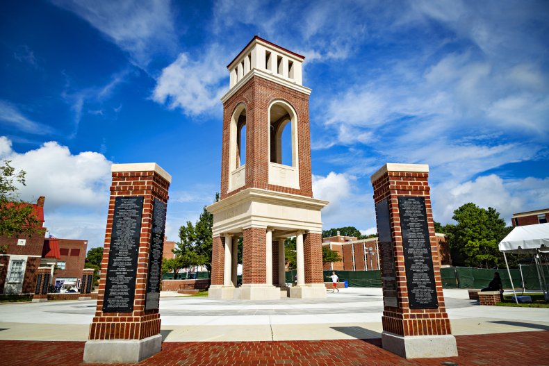 Ole Miss campus bell tower 