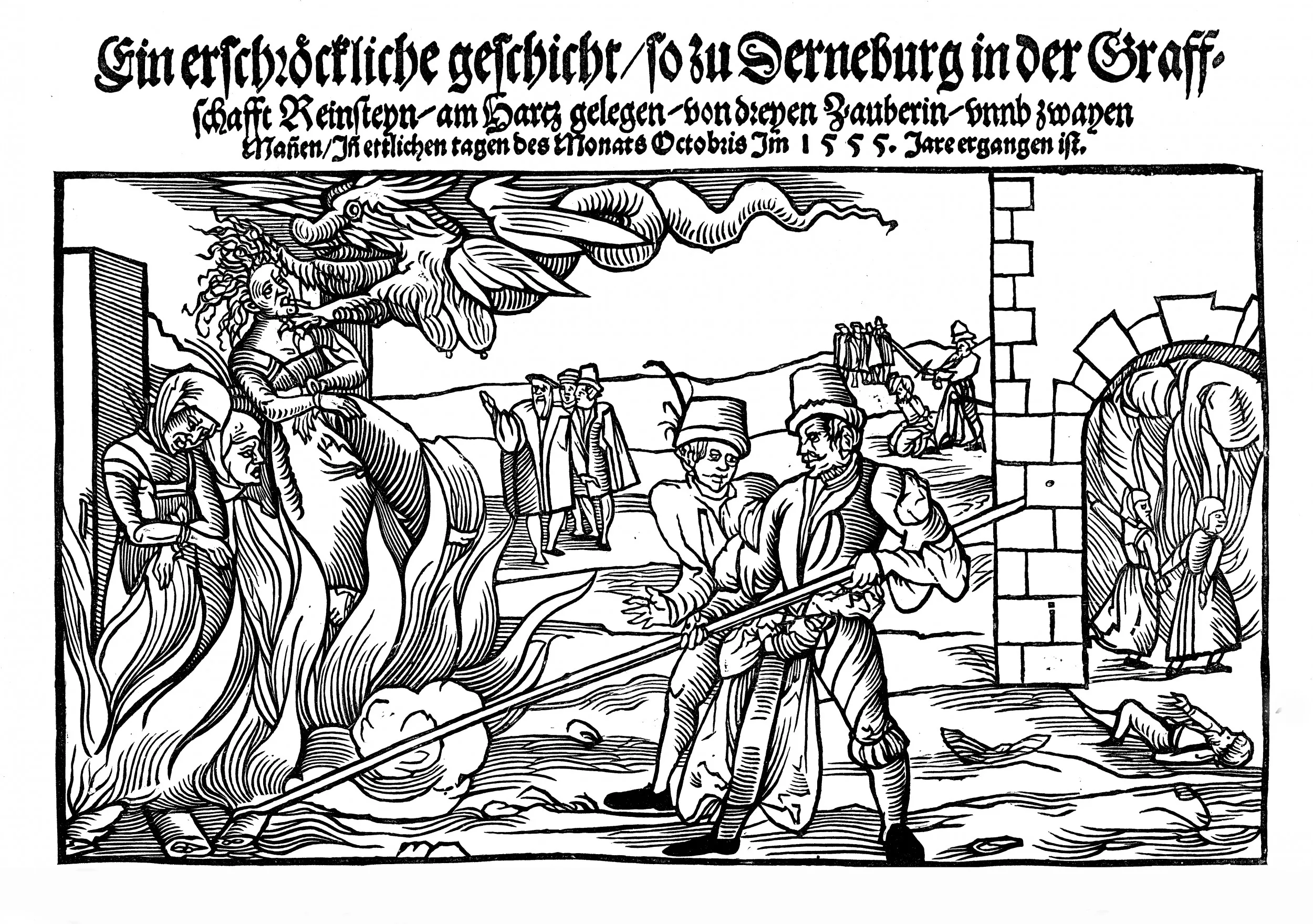 Burning of Three Witches 1555