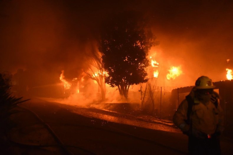 getty fire update homes damaged slow spread