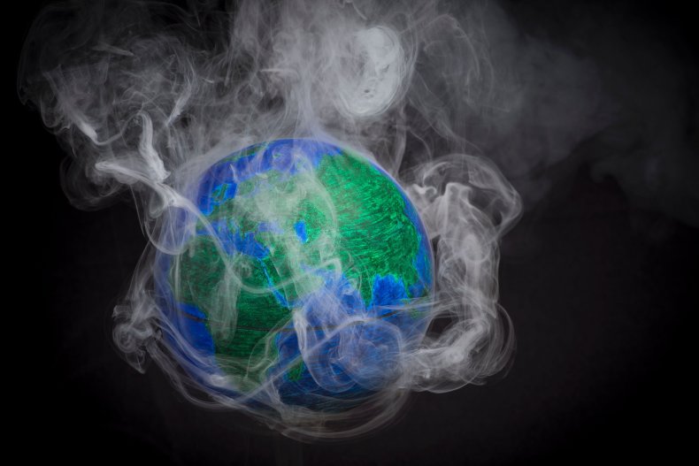 Globe smoke global warming climate change
