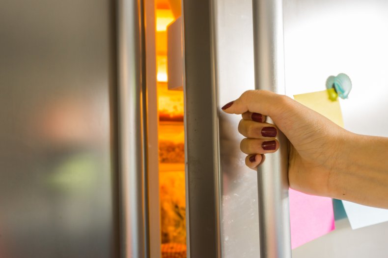 Fridge stock photo