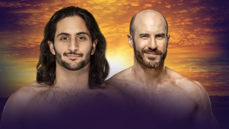 mansoor vs cesaro wwe crown jewel