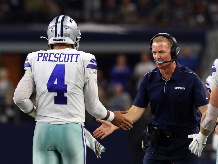 Dallas Cowboys, Dak Prescott, Jason Garrett Dallas Cowboys, Dak Prescott, Jason Garrett