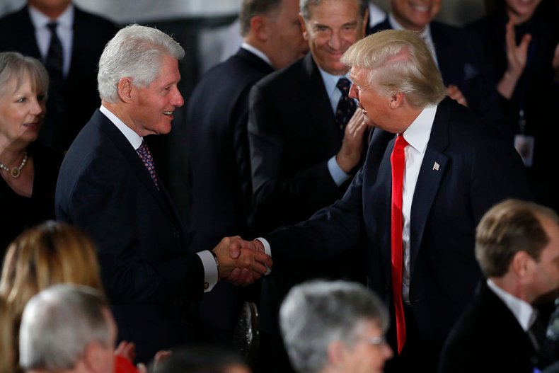 Bill Clinton and Donald Trump