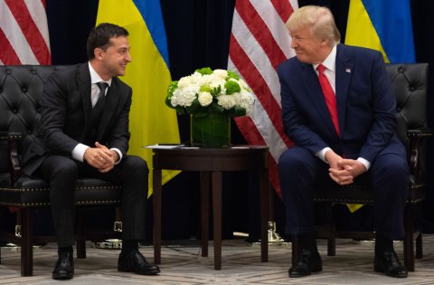 President Donald Trump and Ukrainian President Volodymyr Zelensky