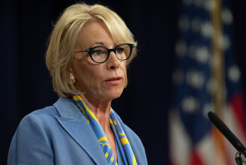 wayne johnson betsy devos education department lender