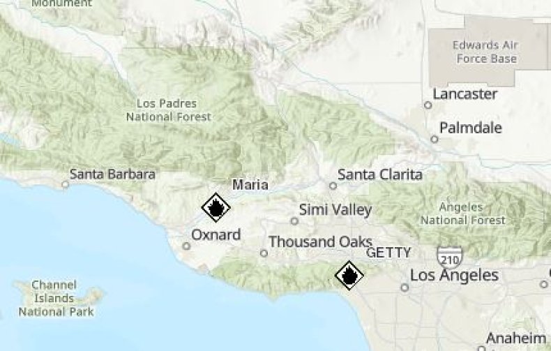 maria fire map