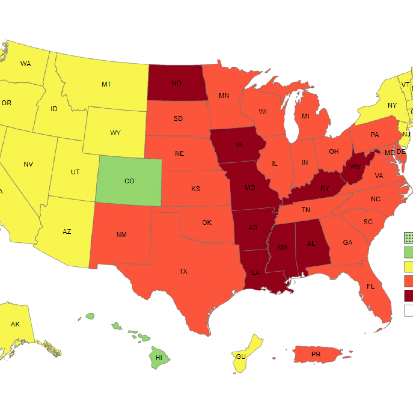 These Are The Fattest And Slimmest States In The U S