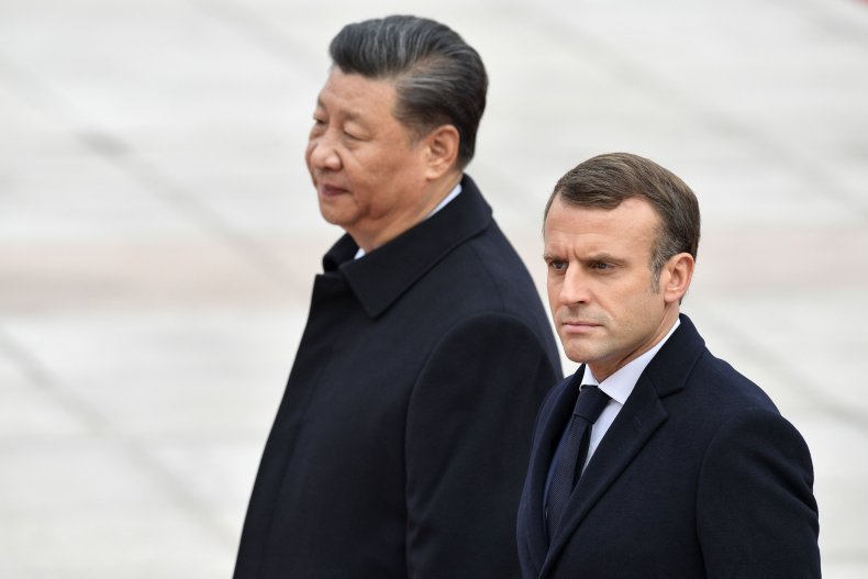 Emmanuel Macron, Xi Jinping, climate change, Paris