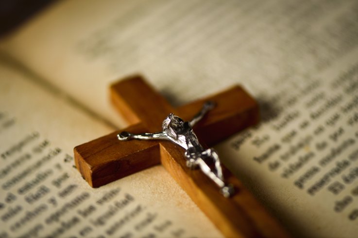 crucifix, bible crucifix, bible