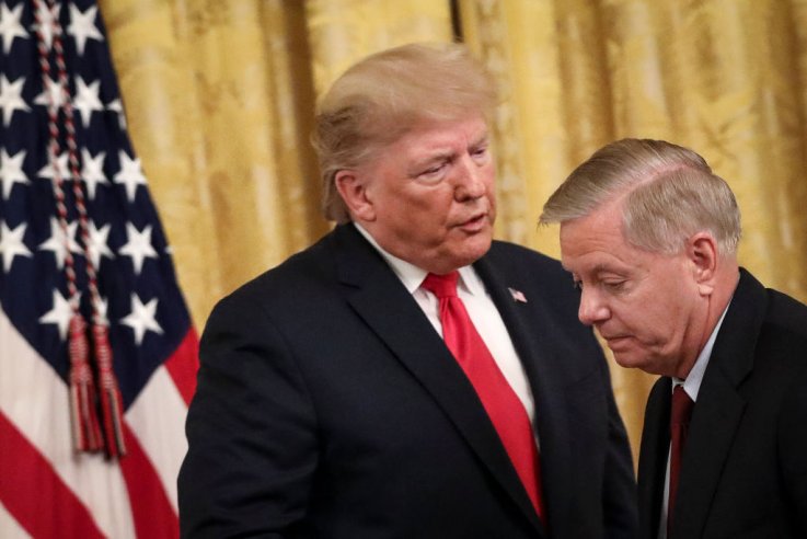 Donald Trump and Lindsey Graham Donald Trump and Lindsey Graham