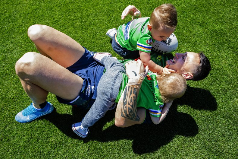 Playing with kids