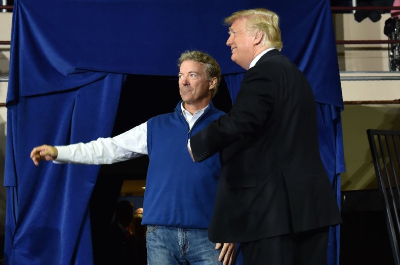 Rand Paul and Donald Trump