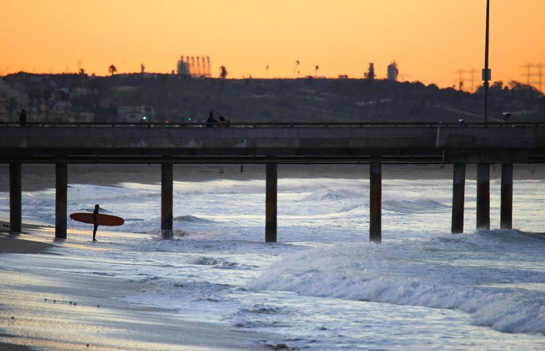 Venice Beach California surfer Pacific Ocean 2017 Venice Beach California surfer Pacific Ocean 2017