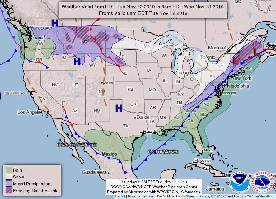 Noaa Snow Forecast Map