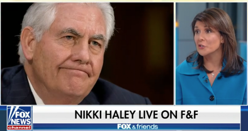 nikki haley rex tillerson fox