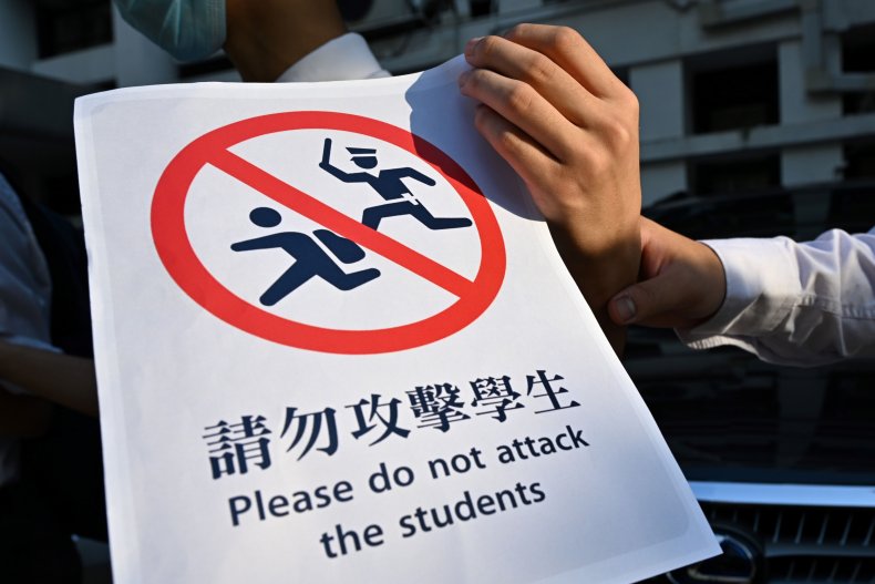 Hong kong, mental health, children, schools, police